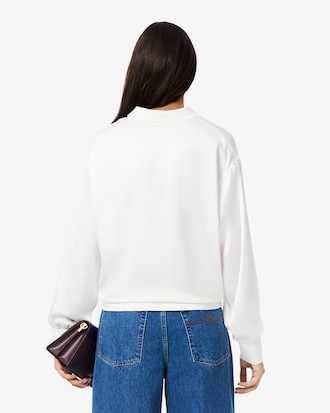 Polo Oversized de Satén con Mangas Largas