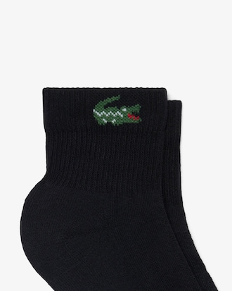 Meias Curtas Listradas de Algod&atilde;o 6 Pares