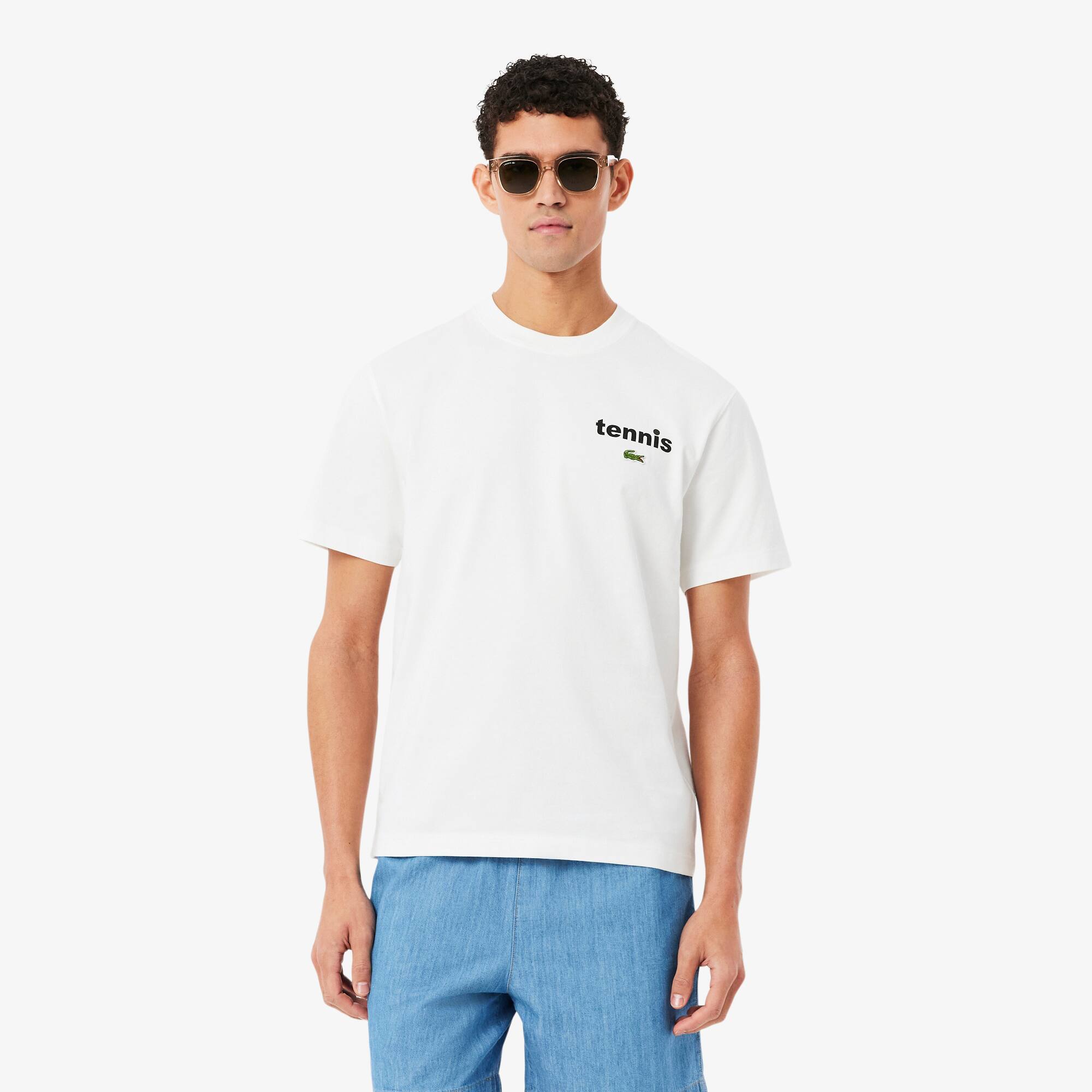 Camiseta de algodão estampada - Camisetas Masculinas - Novidades
