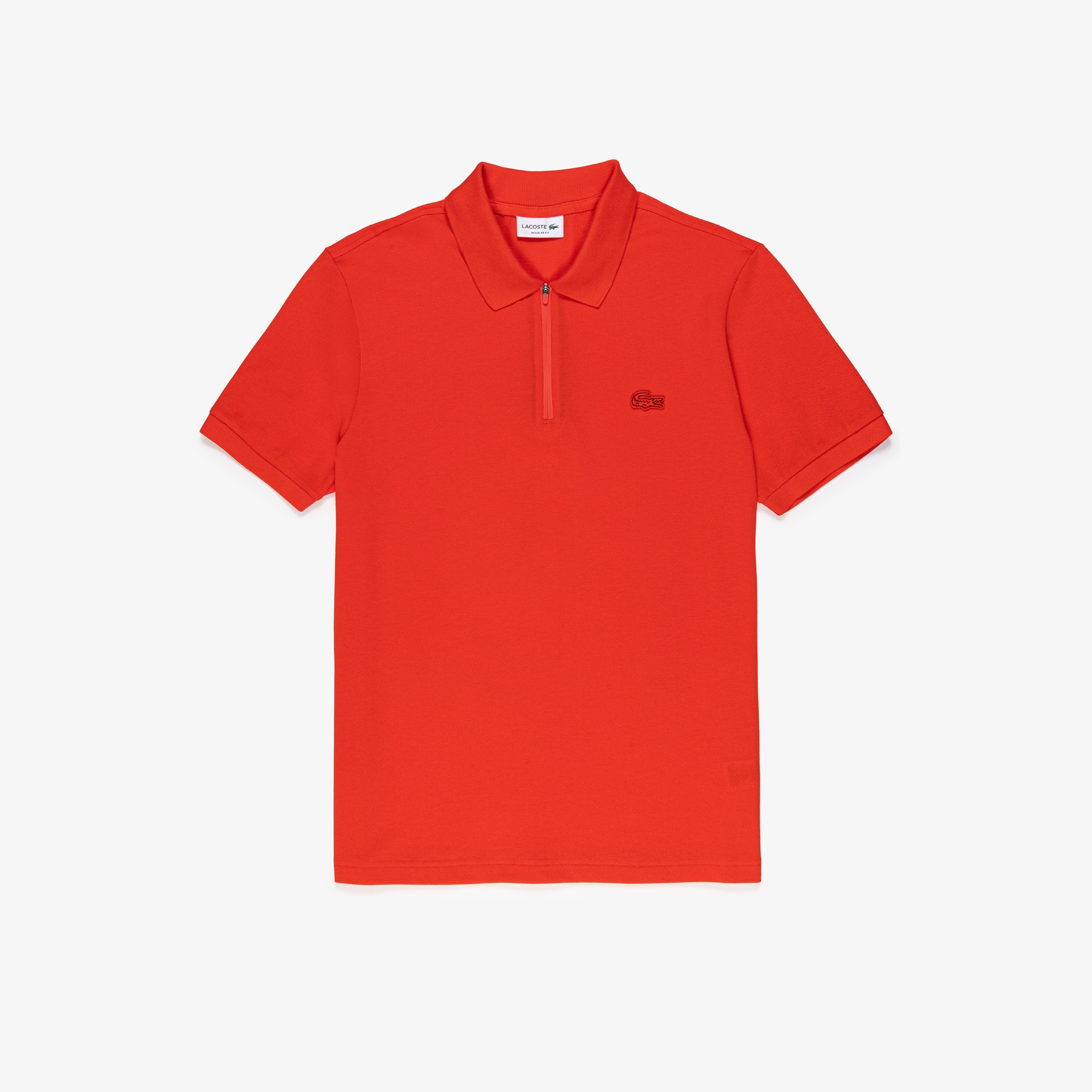 Camisa Polo com Zíper em Algodão