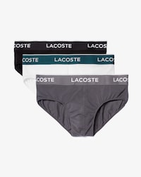 Pack com Três Cuecas Slip em Algodão com Logo
