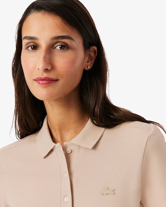 Camisa Polo Mini-Piqu&eacute; Stretch Slim Fit L.12.D