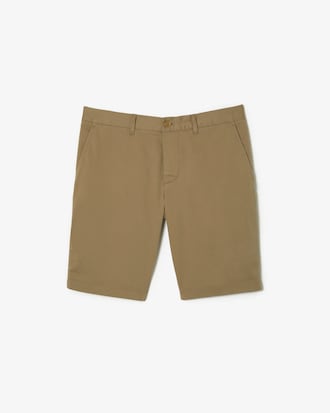 Shorts De Gabardina Elastizada