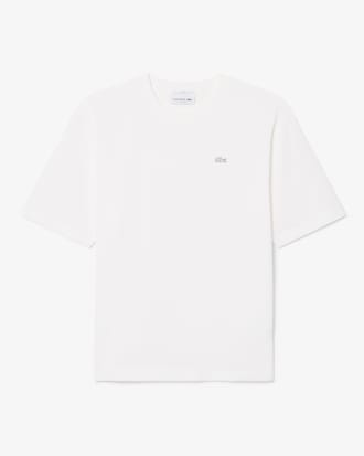 Camiseta de Jersey Pesado de Algod&atilde;o com Corte Solto