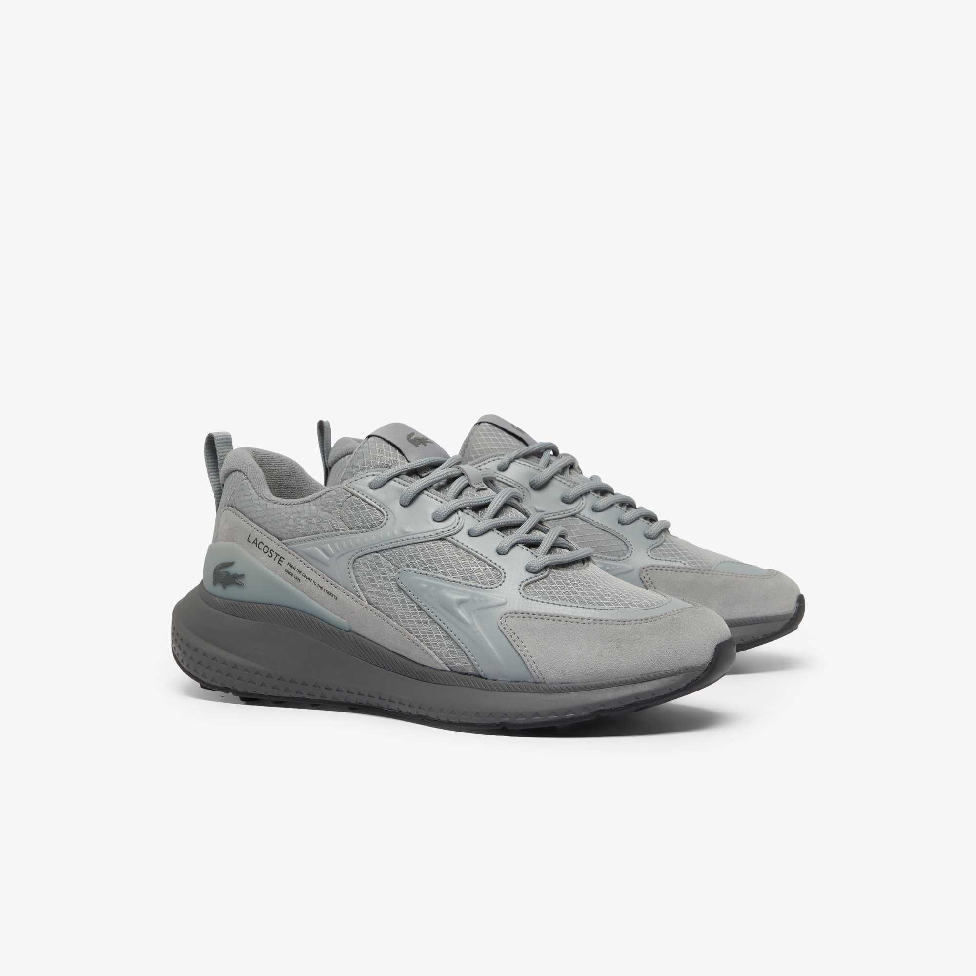 evolution、factory-6 ショートボード グレー Tênis Masculino Esporte L003 Evo Lacoste Compacto