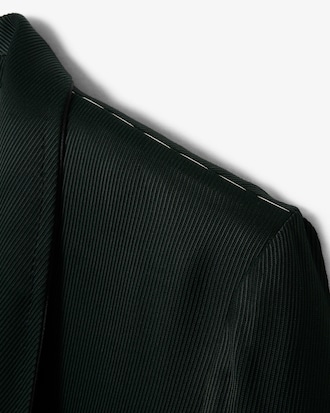 Blazer Runway Satin Shawl Neck 