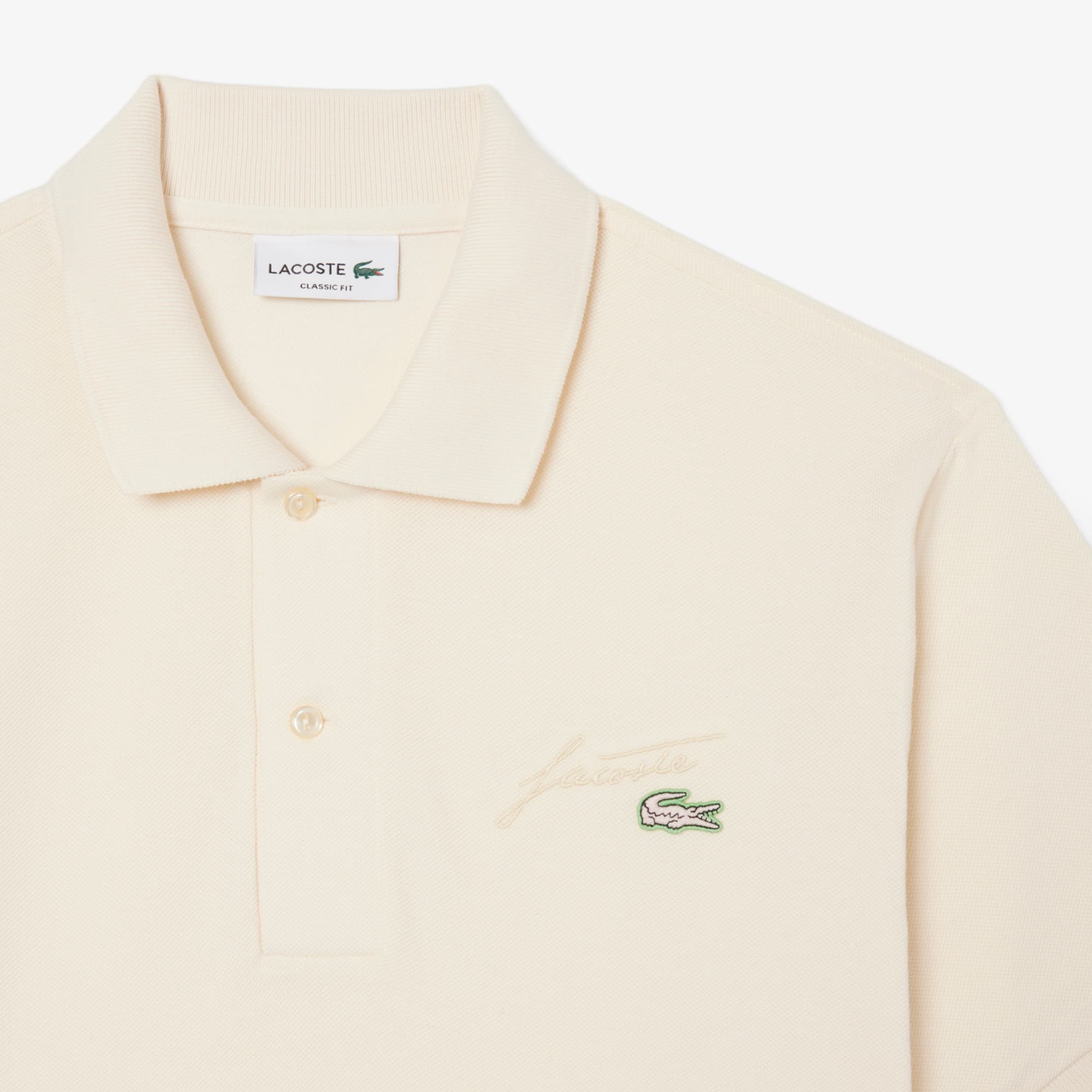 Camisa Polo Masculina Lacoste Mini-Piqué com Detalhe Bordado