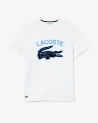 Camiseta masculina Lacoste Regular Fit XL com estampa de crocodilo