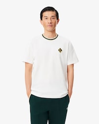 Remera de punto con insignia francesa y rayas