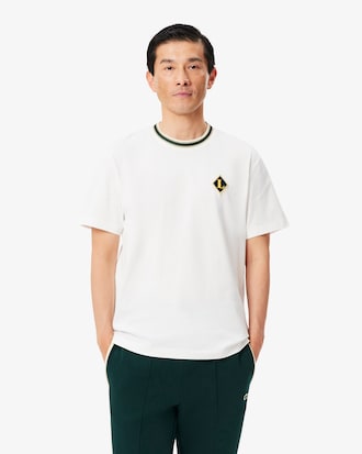 Remera de punto con insignia francesa y rayas