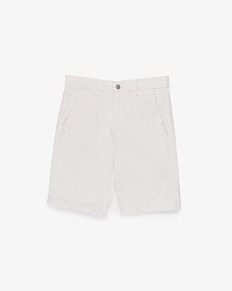 Shorts De Denim Elastizado Straight Fit