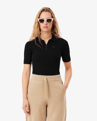 Polo em Tricô Canelado 3D