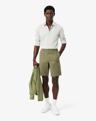 Bermuda Chino em Sarja de Algod&atilde;o Stretch &ndash; Modelagem reta