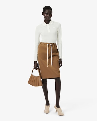 Saia Cargo em Mistura de Lã Runway