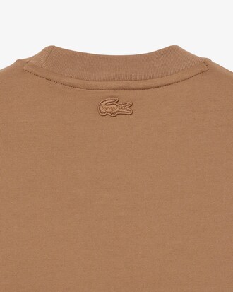 Remera con Cocodrilo Bordado con Mostacillas de Pasarela
