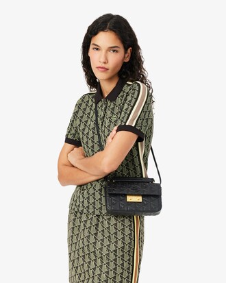 Mini Maheki Embossed Leather Shoulder Bag