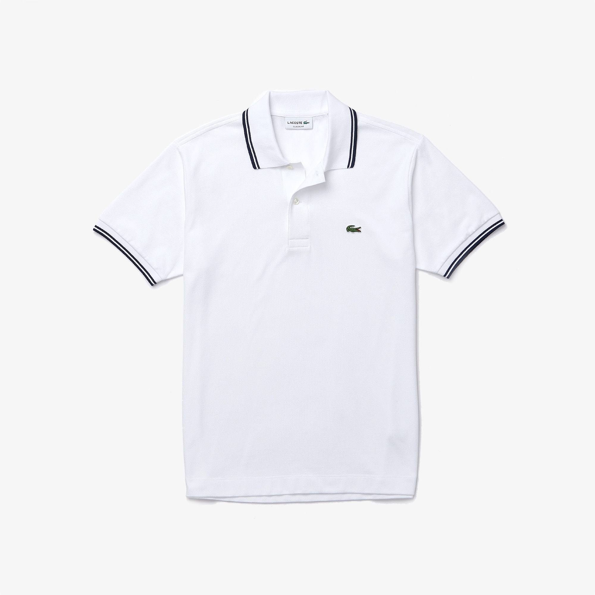 Blusa Polo Masculina de Algodão com Detalhes Listrados