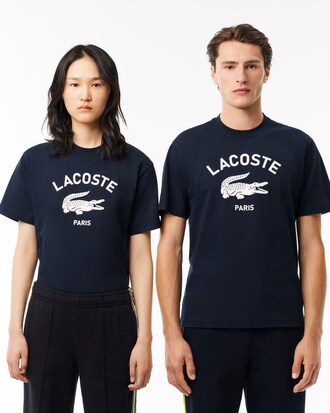 Camiseta em Algod&atilde;o com Estampa Assinada