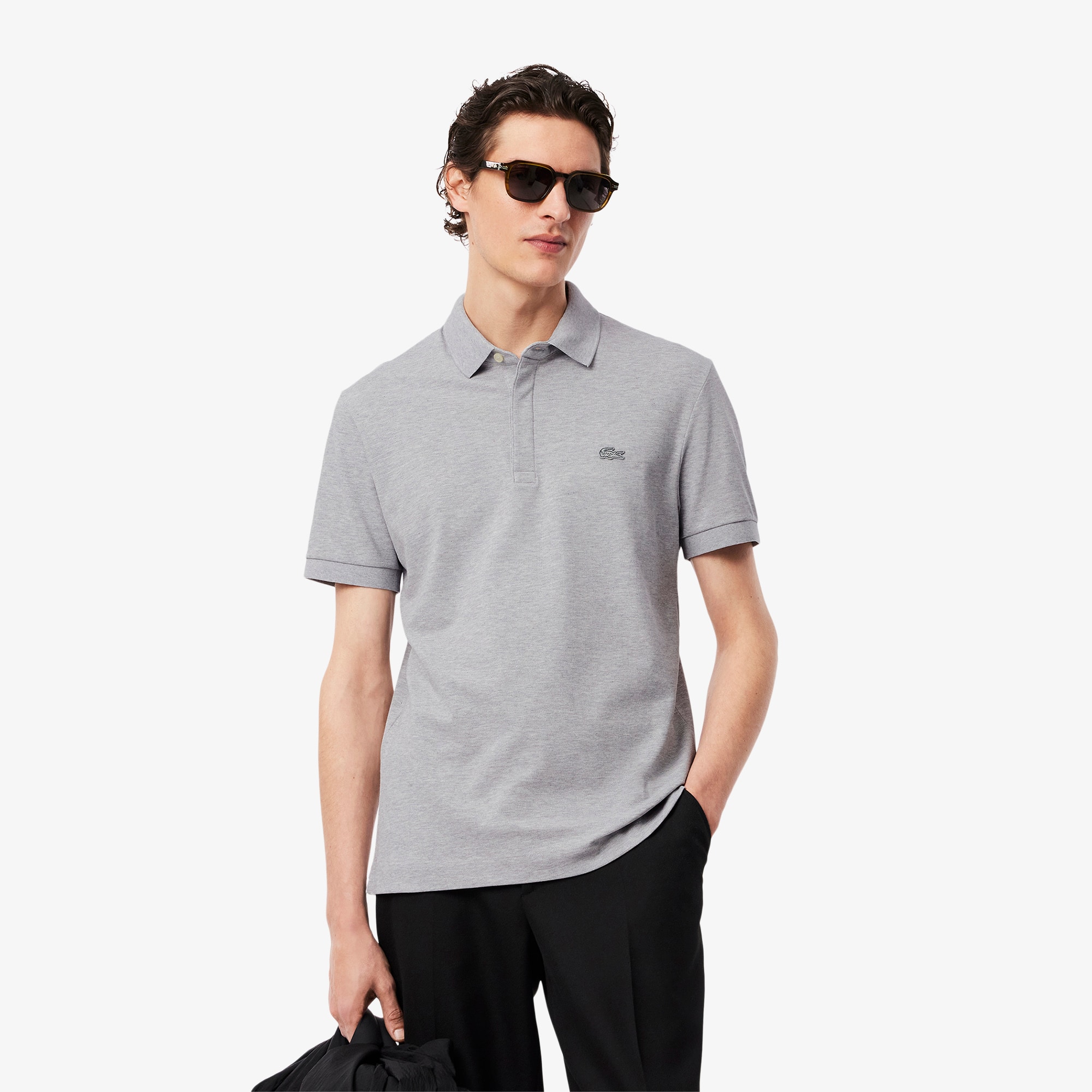 Polo Paris Lacoste Regular Fit em Piqué Stretch