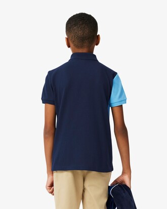 Polo em Mini Piqué com Argyle Contrastante