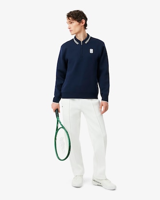 Tennis Heritage Polo Collar Zipped Sweatshirt