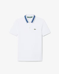 Camisa Polo Petit Piqu&eacute; com Gola Listrada