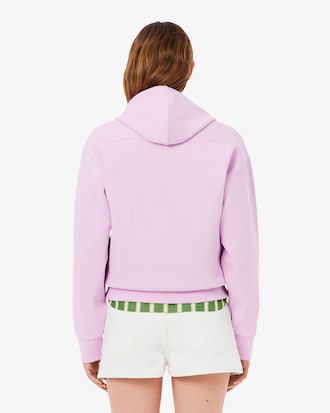 Blusa de Moletom com Capuz  Piqu&eacute; com Z&iacute;per
