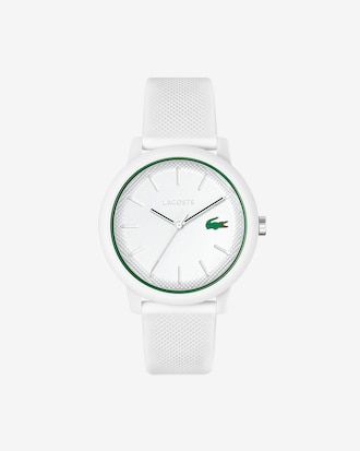 Reloj De Hombre Lacoste 12.12 - Con Correa De Silicona Blanca