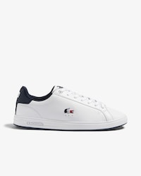 Tênis masculino Lacoste Graduate Pro em couro tricolor