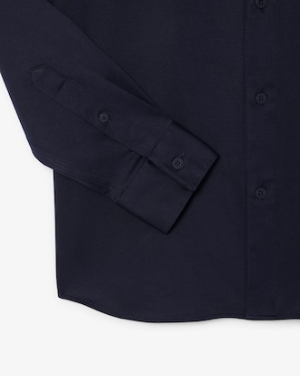 Slim Fit Cotton Blend Commuter Shirt