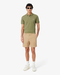 Shorts de Tafet&aacute; de Algod&atilde;o Modelagem reta