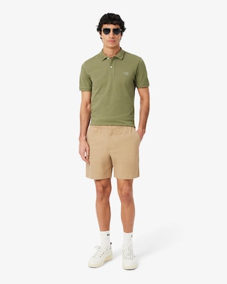 Shorts de Tafet&aacute; de Algod&atilde;o Modelagem reta
