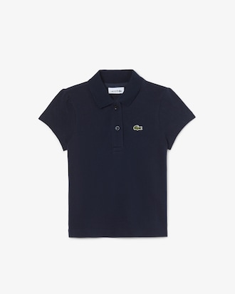 Polo em Piqu&eacute; com Gola Recortada