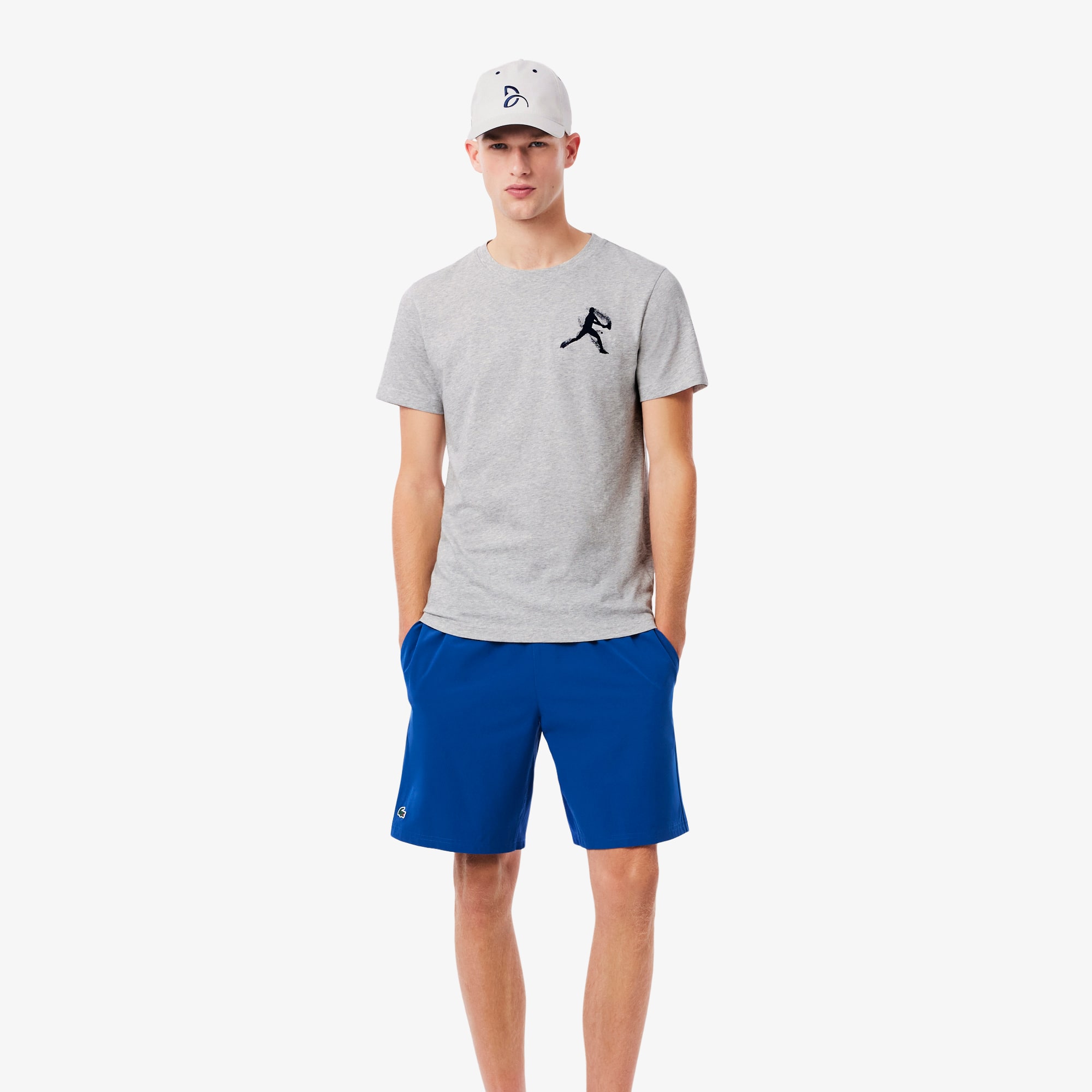 Kit Lacoste Masculino Camiseta e Boné Novak Djokovic