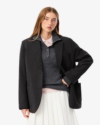 Blazer de mezcla de lana