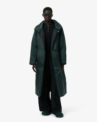 Casaco comprido com Mangas Bufantes Iridescentes