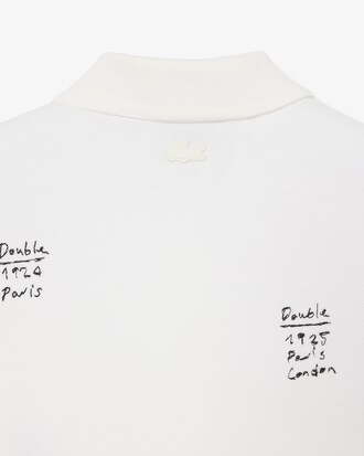 Polo de Pasarela Piqu&eacute; Gr&aacute;fico de Corte Amplio