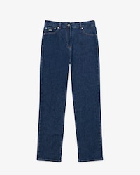 Jeans de Cintura Alta com Caimento Reto