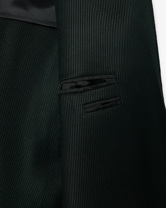 Blazer Runway Satin Shawl Neck 