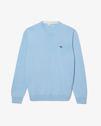 Sweater De Algodón Con Cuello Redondo