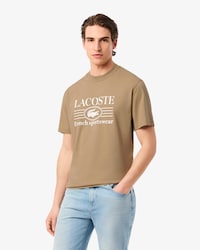 Camiseta de Algod&atilde;o com Estampa Ajuste Cl&aacute;ssico