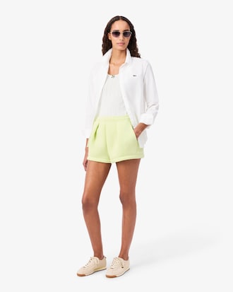 Regata de Algod&atilde;o de Malha Pointelle Slim Fit
