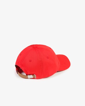 Boné masculino em algodão com tira contrastante e crocodilo