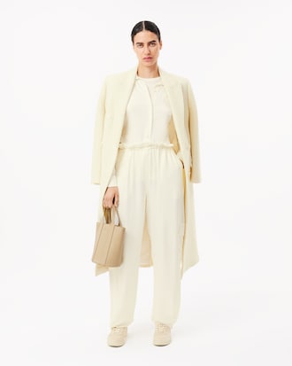 Camisa Fluid Con Cuello Acanalado Al Cuerpo