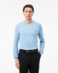 Sweater De Algodón Con Cuello Redondo