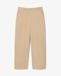 Cal&ccedil;a Chino de Sarja de Algod&atilde;o Stretch com Modelagem Solta