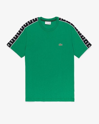 Camiseta de Algod&atilde;o com Listras e Logo