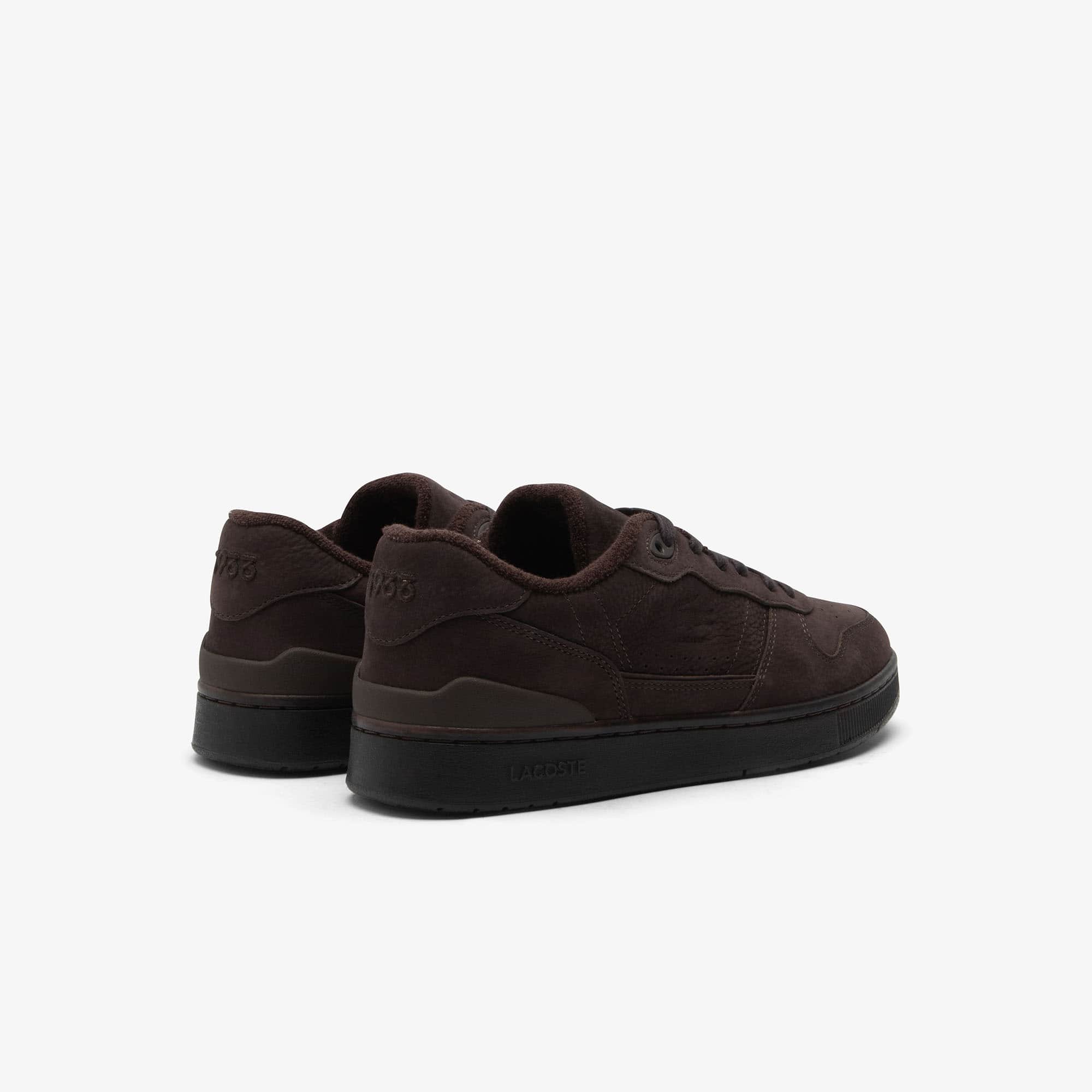 Tênis em Couro Nobuck Lacoste T-Clip Set Masculino