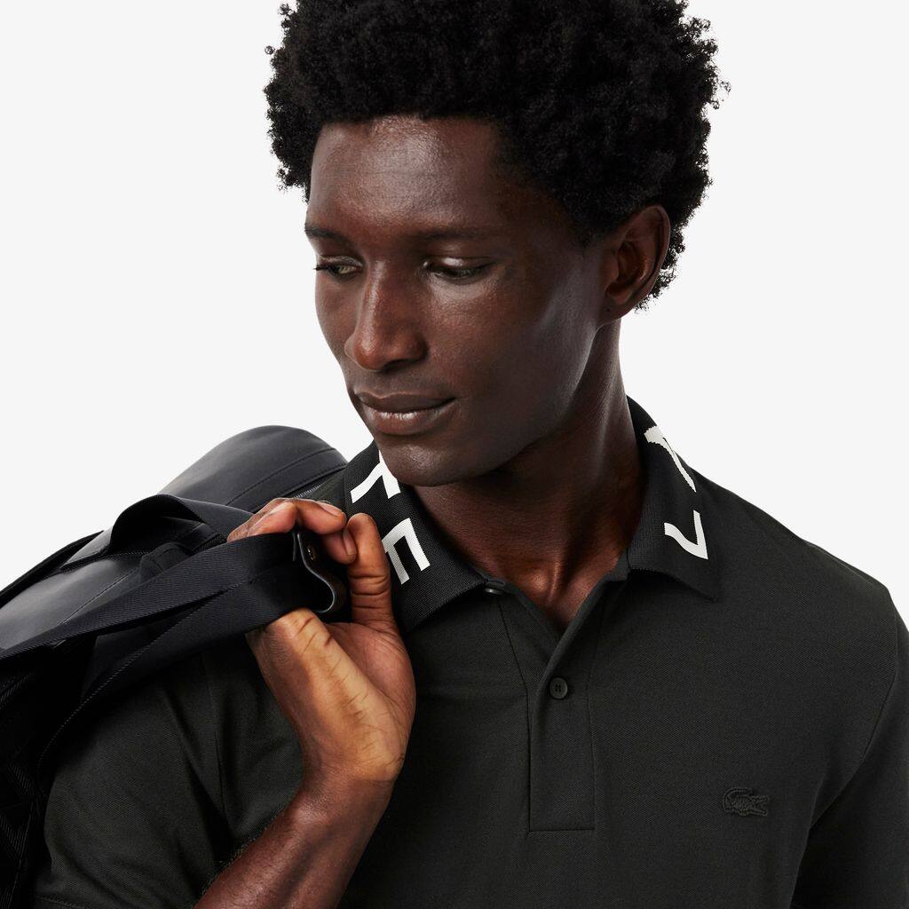 Camisa Lacoste Polo Branded em Malha Jacquard