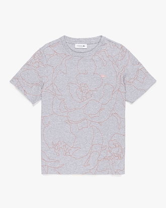 Camiseta de Algod&atilde;o com estampa Floral